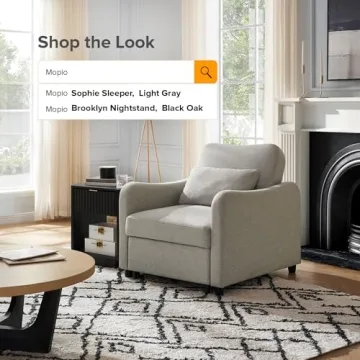 Mopio Sophie 4-in-1 Convertible Sleeper Chair Bed