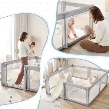 Sweeby Baby Playpen, Safe Indoor and Outdoor Play Yard