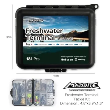 MadBite Fishing Tackle Kit with 181 Essential Pieces