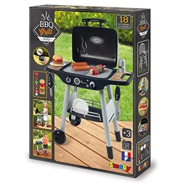 Smoby BBQ Plancha Grill with 18 Accessories for Kids