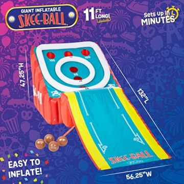 Giant Inflatable Skee-Ball Game for Family Fun