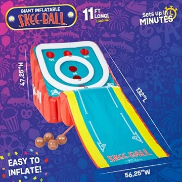 Giant Inflatable Skee-Ball Game for Family Fun