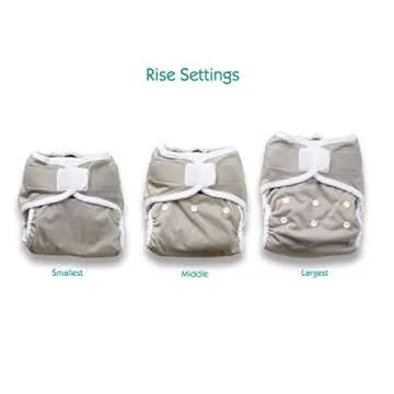 Thirsties Natural One Size Pocket Reusable Cloth Diaper, Snap Closure, Fig