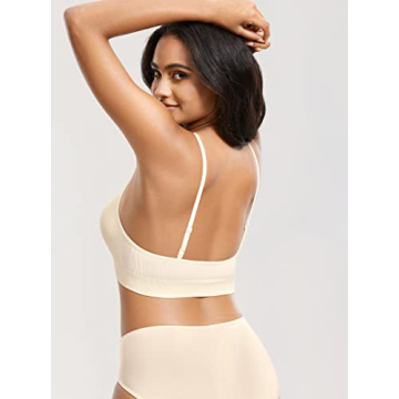 DOBREVA Women's Comfortable Supportive Wireless Bralette