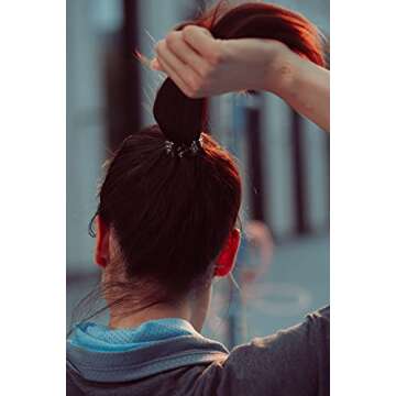 invisibobble Power Traceless Spiral Hair Ties - Pack of 3 Crystal Clear