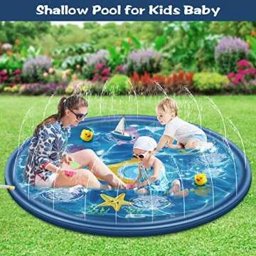 Exciting Outdoor Toys Splash Pad for Toddlers - 68'' Water Fun