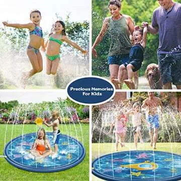 Exciting Outdoor Toys Splash Pad for Toddlers - 68'' Water Fun