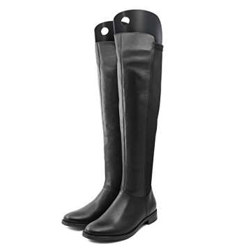 Bememo 8 Pieces Boot Shaper Form Inserts Tall Boot Support for Women and Men (Black, 12 Inch, 14 Inch, 16 Inch)