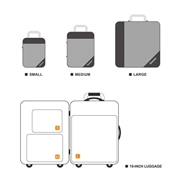 Gonex Compression Packing Cubes Set for Efficient Travel