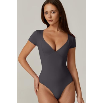 Stylish QINSEN Sexy Bodysuit with Sweetheart Neckline