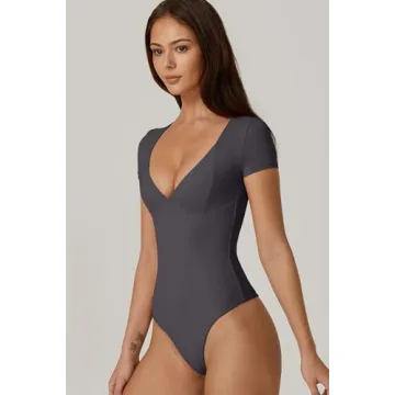 Stylish QINSEN Sexy Bodysuit with Sweetheart Neckline