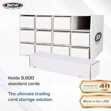BCW Card House Storage Unit with 12-800 CT Boxes for Trading Cards