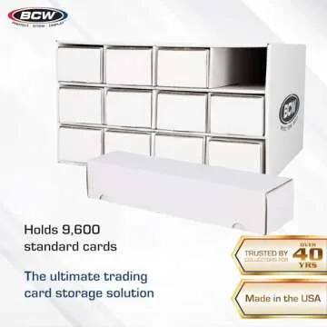 BCW Card House Storage Unit with 12-800 CT Boxes for Trading Cards