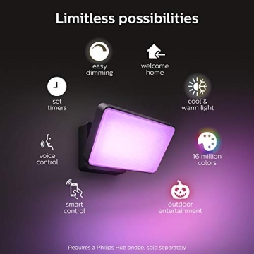 Philips Hue Discover Outdoor Smart Flood Light - Color Ambiance