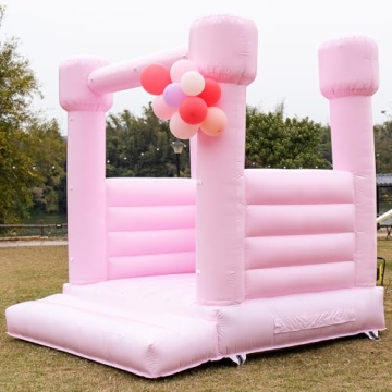 Blatesic Durable Pink Bounce House for Kids Fun