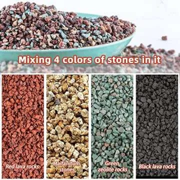 7lb Mix Horticultural Lava Rock Pebbles Pumice Potting Soil Amendment Succulent Cactus Bonsai Gritty...