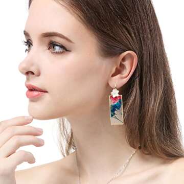 Oubaka 60pcs Open Bezels for Resin,Open Frame Pendant Hollow Frame Pendants Geometric Hollow Bezel Pendant Open Bezel Pendants Backs for Pressed Flower,Earrings,Bracelet,DIY Crafts(K Gold,White K)