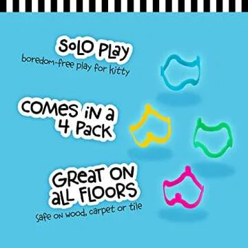 Petmate Interactive Cat Toys - Cat Crazies Multi Pack by Petmate, 4 Count (Pack of 1)