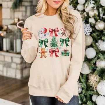 Cute Christmas Sweatshirt for Women - Soft & Stylish Holiday Wear