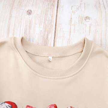 Cute Christmas Sweatshirt for Women - Soft & Stylish Holiday Wear