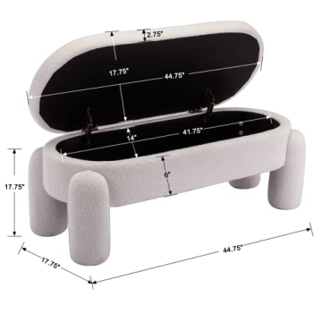 Stylish Ya-Home Modern Storage Bench with Ample Storage