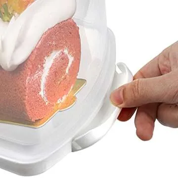 Cedilis 4 Pack Portable Bread Box with Clear Lid