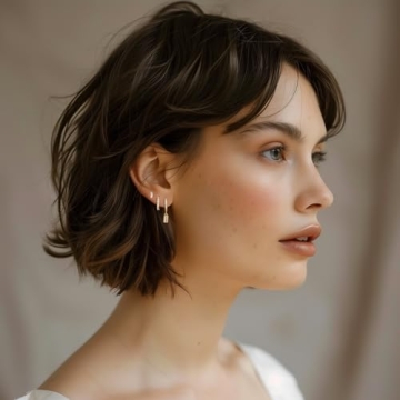 Angelady 14K Gold Huggie Earrings Set - Chic Hoops