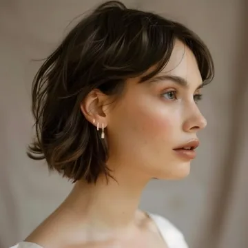 Angelady 14K Gold Huggie Earrings Set - Chic Hoops