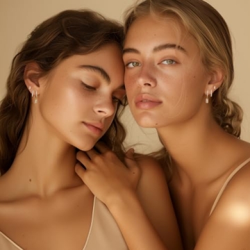 Angelady 14K Gold Huggie Earrings Set - Chic Hoops