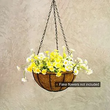 Tosnail 10" Hanging Flower Pots - 3 Pack Planters