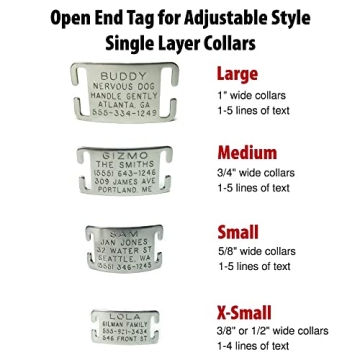 Personalized Noise-Free Boomerang Dog Tags for Pets