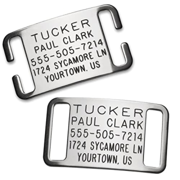 Personalized Noise-Free Boomerang Dog Tags for Pets