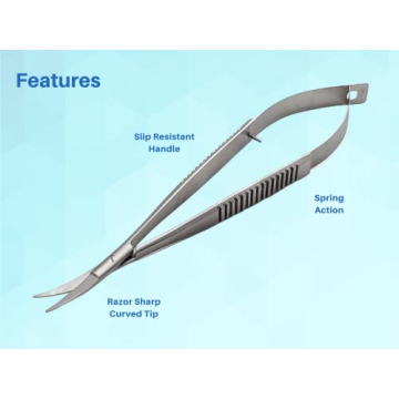 Castroviejo Curved Scissors for Precision Crafting