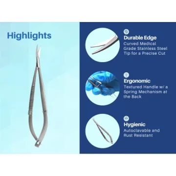 Castroviejo Curved Scissors for Precision Crafting