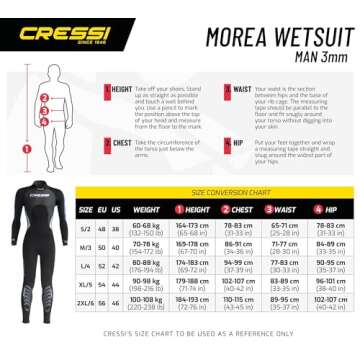 Cressi Morea 3mm Man, 4/L