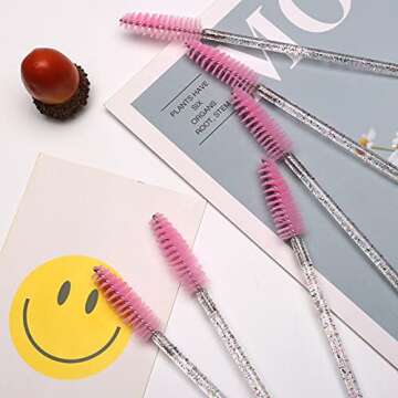 Elisel 100pcs Disposable Mascara Brushes for Eyelashes