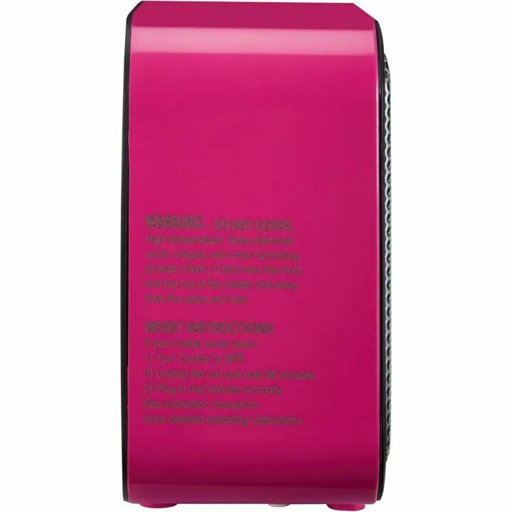 500-Watt Pink Mini Ceramic Indoor Space Heater