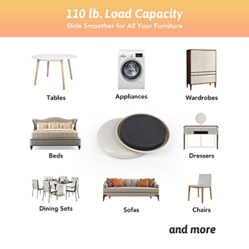 CO-Z 8 Pack Heavy-Duty Furniture Sliders for Easy Moving