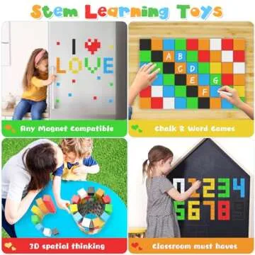 KOIEMAY Magnetic Blocks for Toddler 2-8 - Fun Learning