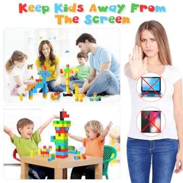 KOIEMAY Magnetic Blocks for Toddler 2-8 - Fun Learning