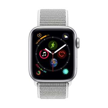 Apple Watch Series 4 (GPS, 40mm) - Silver Aluminum Case with Seashell Sport Loop