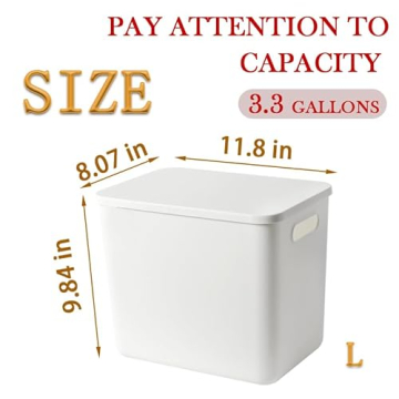 Gaoaodeyu Storage Bins with Lids - Stylish Organizers