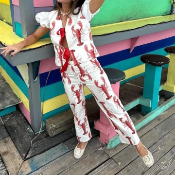 SOOKABEILA Y2k Summer Pajamas Set For Women