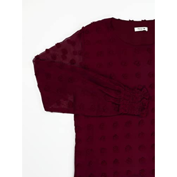 Elegant Womens Chiffon Blouse with Lantern Sleeves