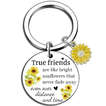 Ikacvb Sunflower Best Friends Keychain - Perfect Gifts for Besties