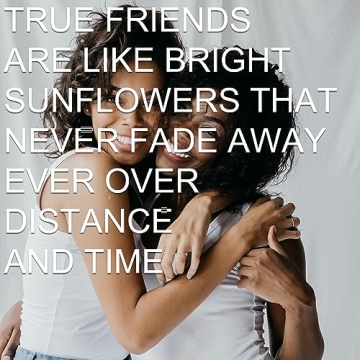 Best Friends Sunflower Keychain Gift for Women