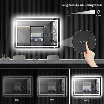 Stylish LOAAO LED Bathroom Mirror for Modern Elegance