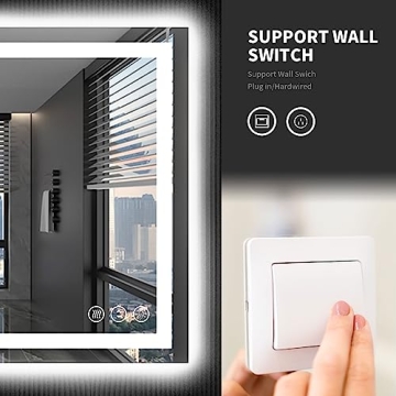 Stylish LOAAO LED Bathroom Mirror for Modern Elegance