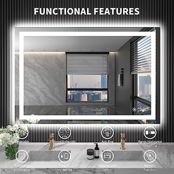 Stylish LOAAO LED Bathroom Mirror for Modern Elegance