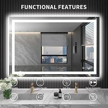 Stylish LOAAO LED Bathroom Mirror for Modern Elegance